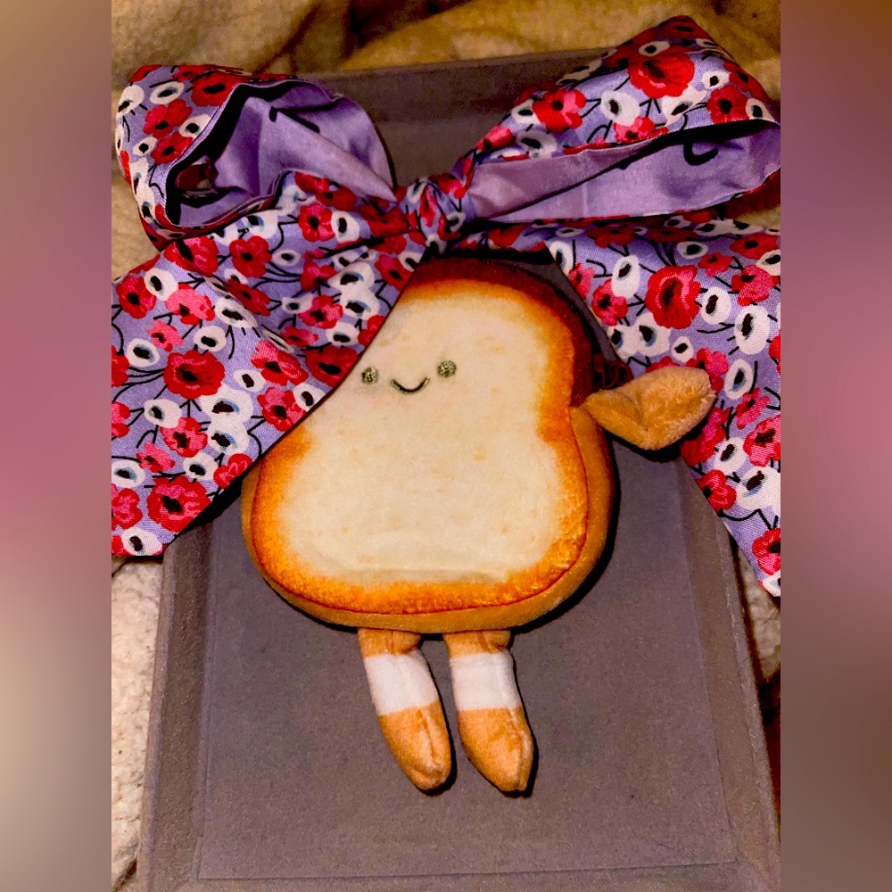 Mr. Toasty Coin Purse with Floral Twilly. New